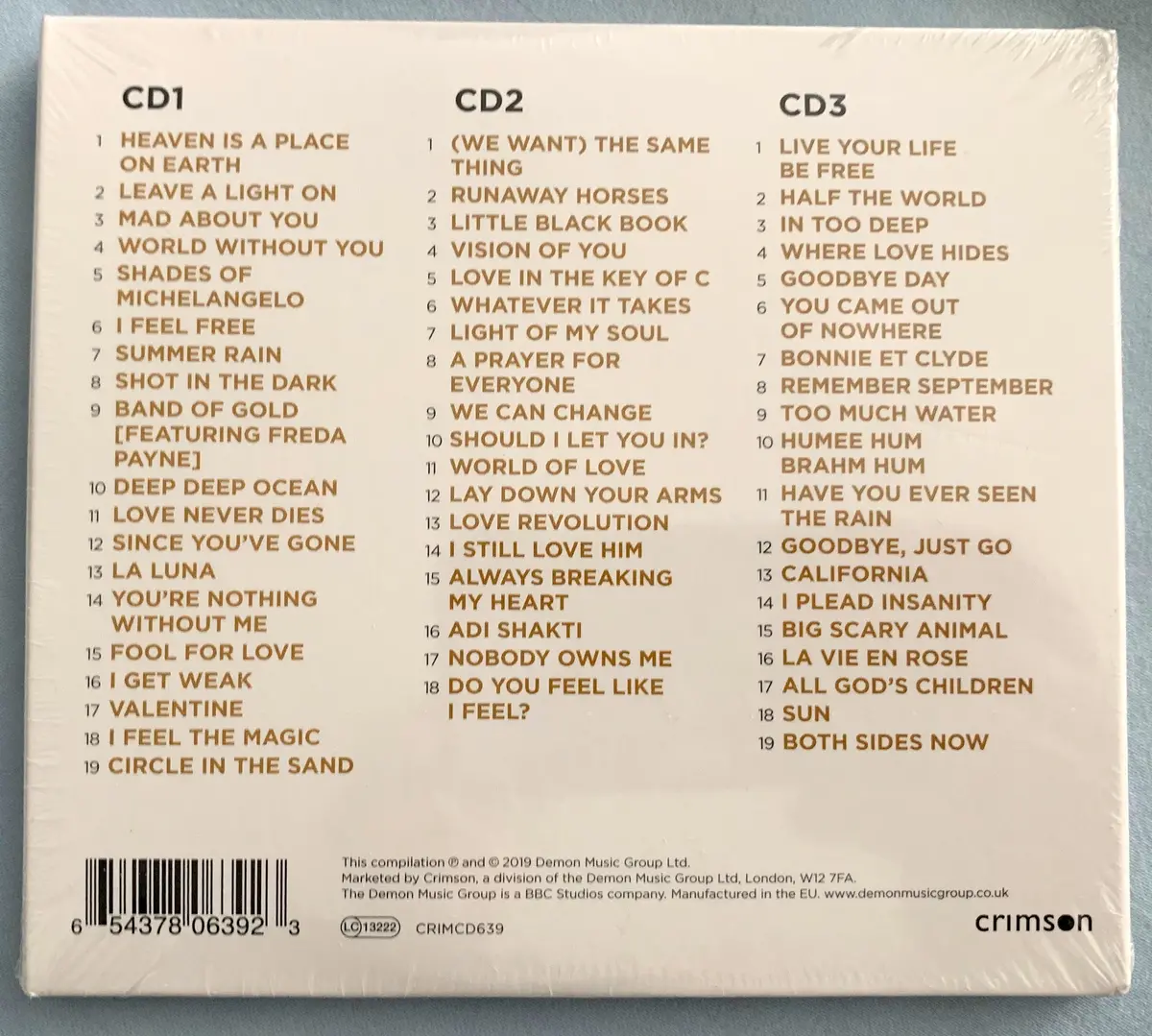 Belinda Carlisle - Gold Hits (3 Cd Set) Import New Complete Best Of Hits, New + More 2