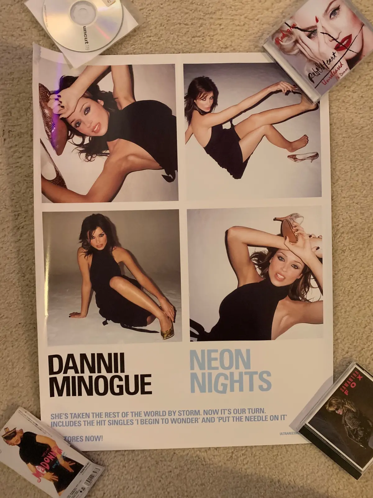 Dannii Minogue - Official Promo Large Poster Neon Nights (Flawed) 1