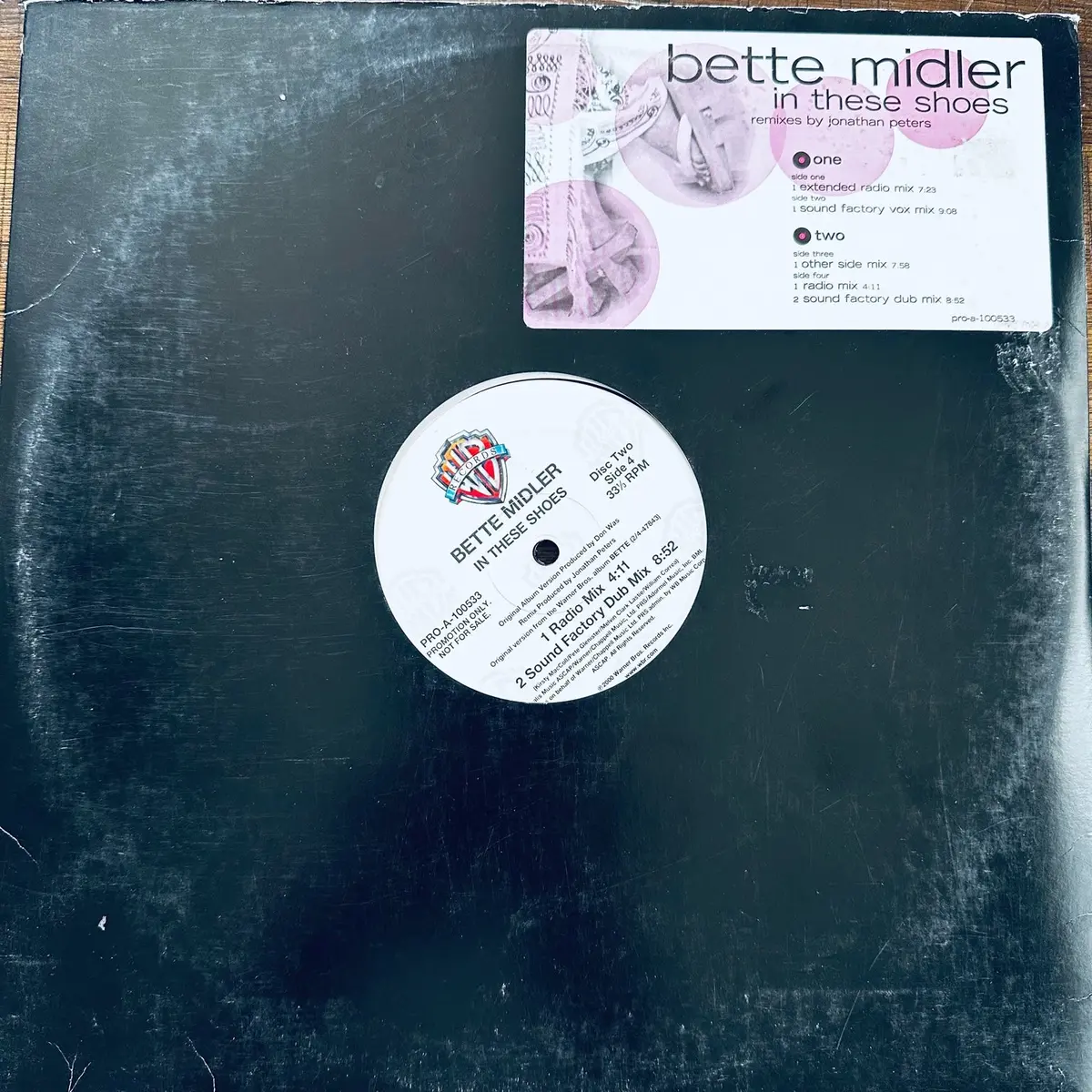 Bette Midler - In These Shoes (2Xlp) 12" Remix Promo Viny - Used 1