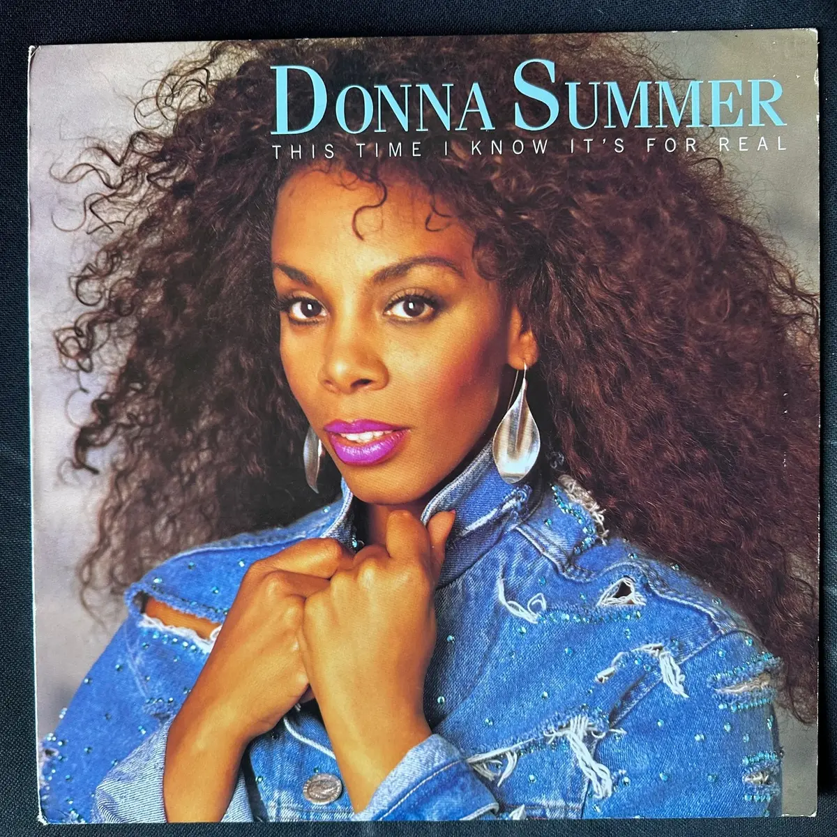 Donna Summer -- This Time I Know It's For Real  12" Lp Vinyl - Used 1