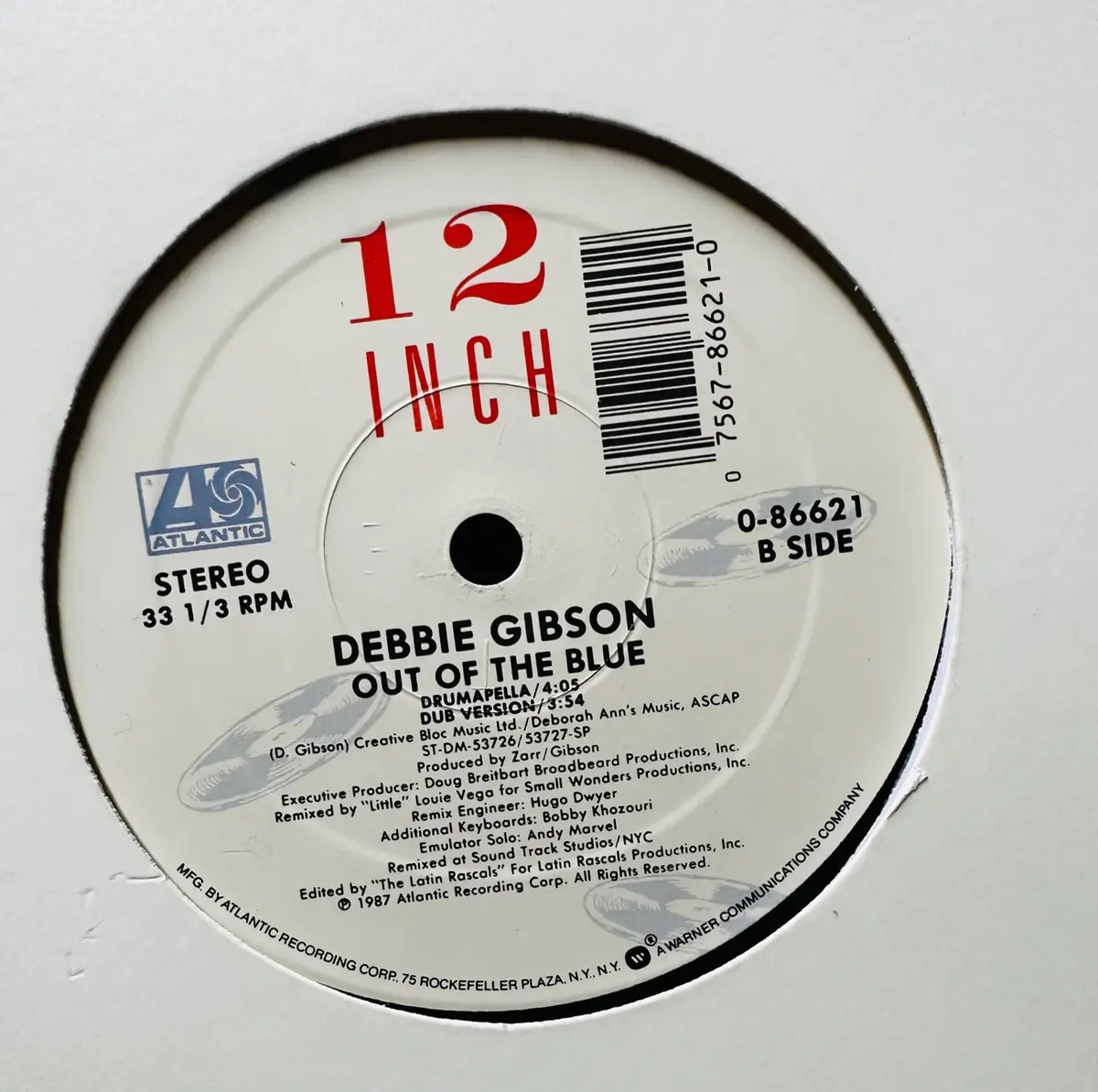 Debbie Gibson -- Out Of The Blue  Lp 12" Vinyl - Used 1