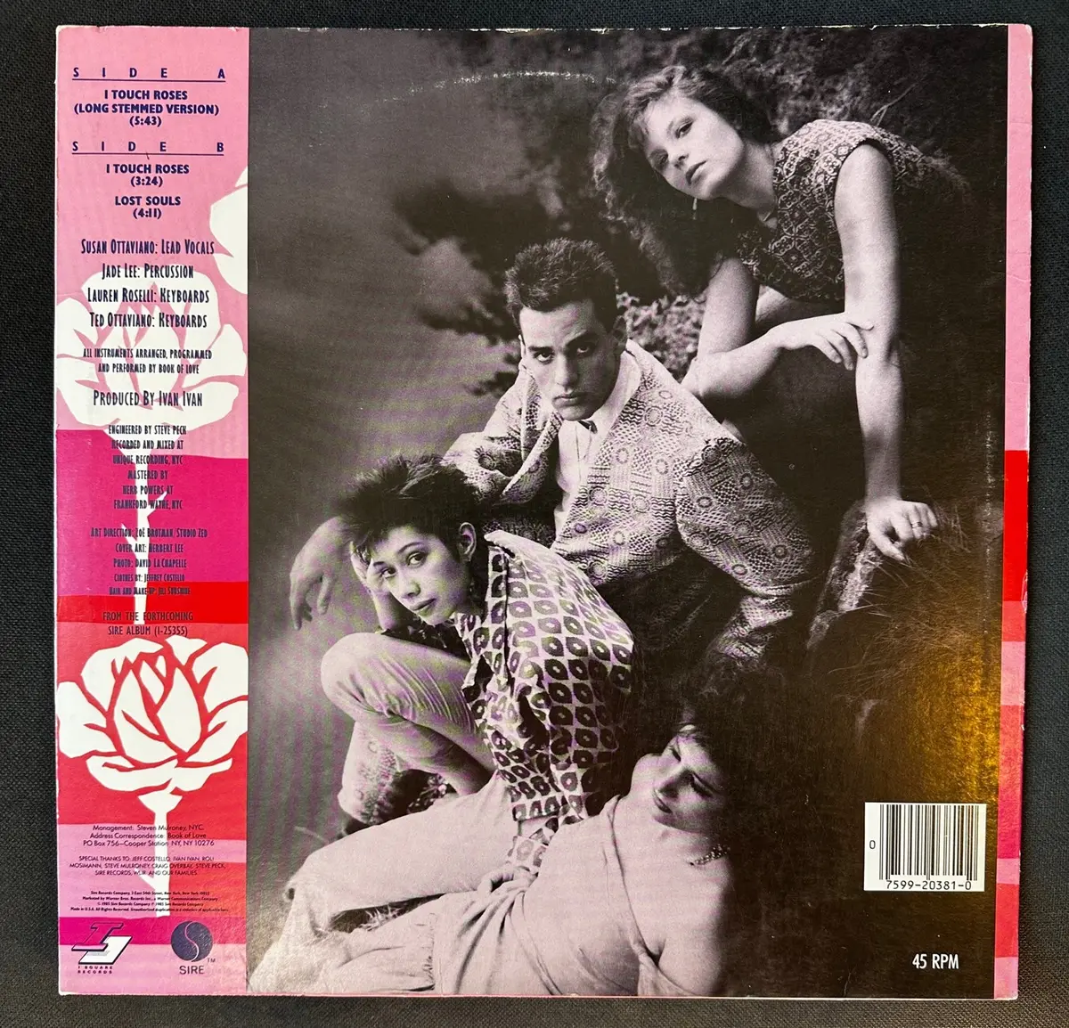 Book Of Love - I Touch Roses 12" Remix Lp Vinyl - Used 2