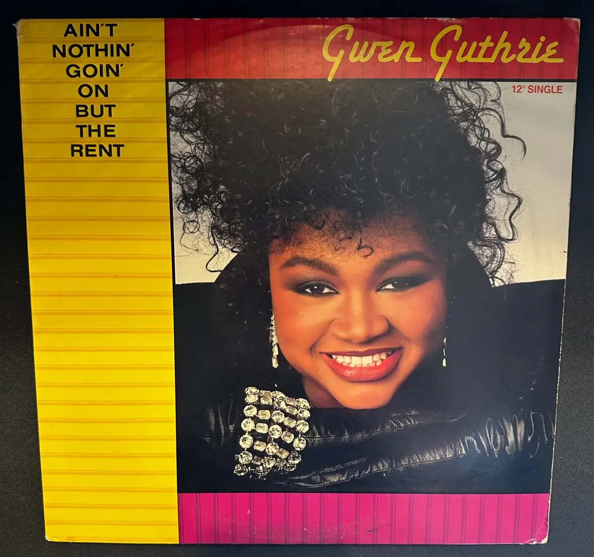 Gwen Guthrie - Ain't Nothin' Goin' On But The Rent 12" Single - Lp Vinyl  Used 1