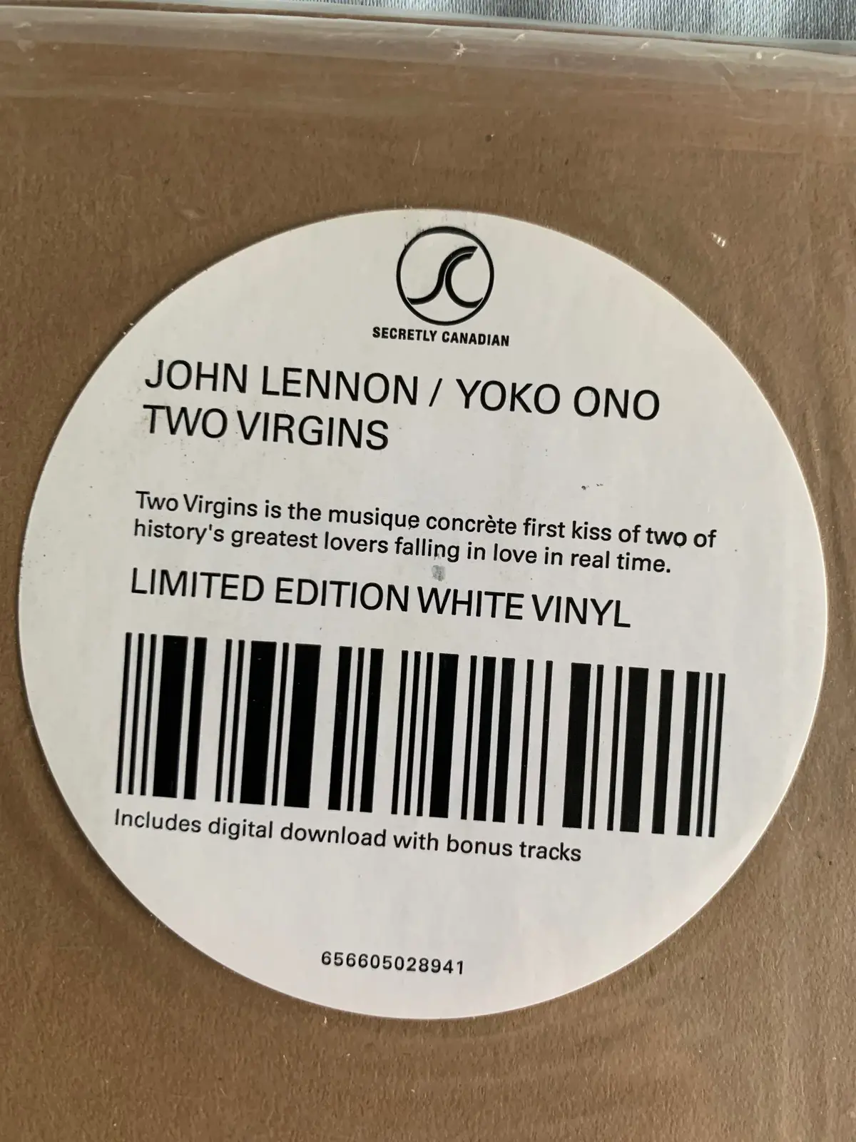 John Lennon & Yoko Ono - Two Virgins (White Vinyl) New 2
