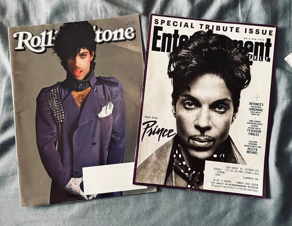Prince -- 2 Magazines 2016 -- Rolling Stone & Entertainment Weekly - Used 1