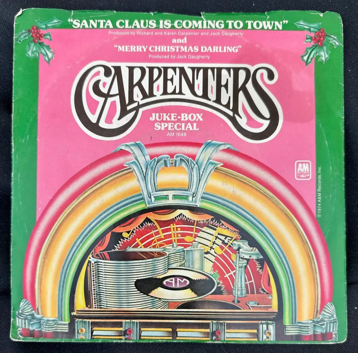 Carpenters - 2 Christmas Songs On A 45 Record -Vinyl - Used 1