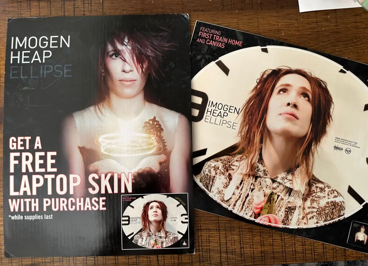 Imogen Heap - 2 Official Promotional Items - Counter Display And Sticker - 1