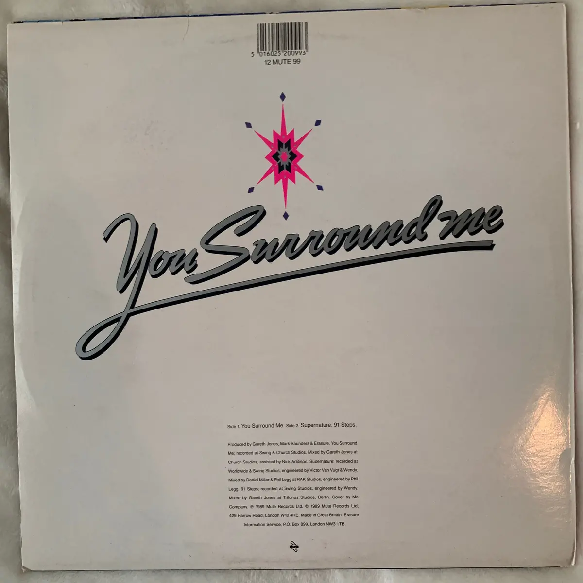 Erasure - You Surround Me 12" Lp Vinyl - Used 2