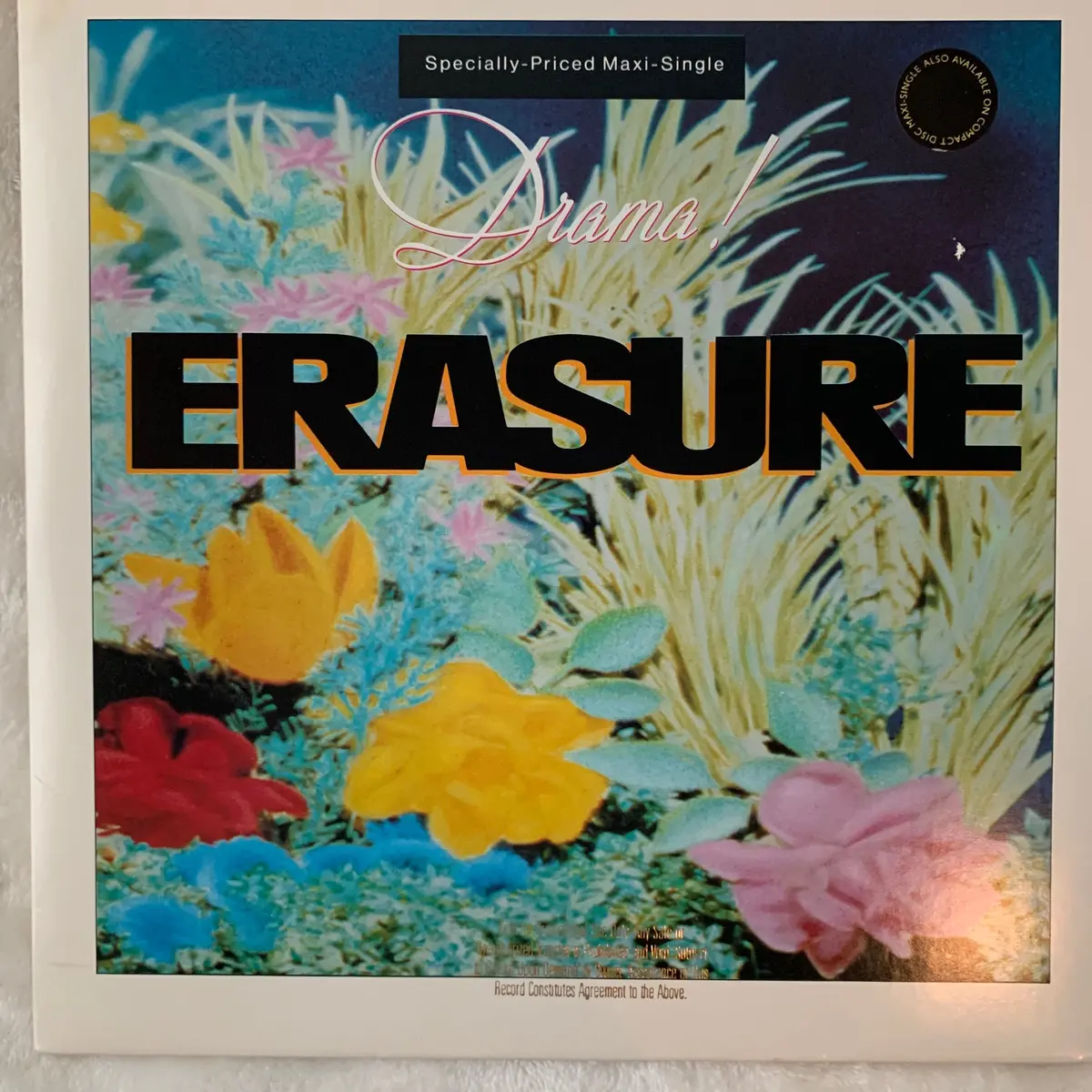 Erasure = Drama! (Promo Version) 12" Lp Vinyl - Used 1