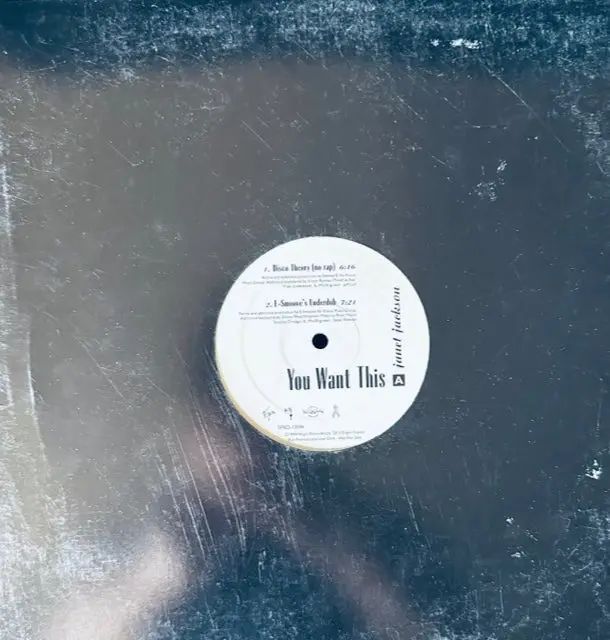 Janet Jackson --You Want This (Promo) 12" Single Lp Vinyl - Used 1