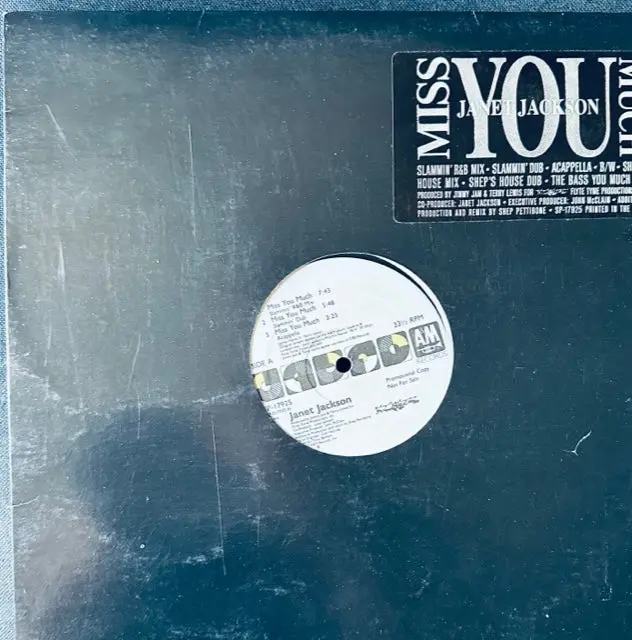 Janet Jackson -- Miss You Much (Promo) 12" Single Lp Vinyl - Used 1