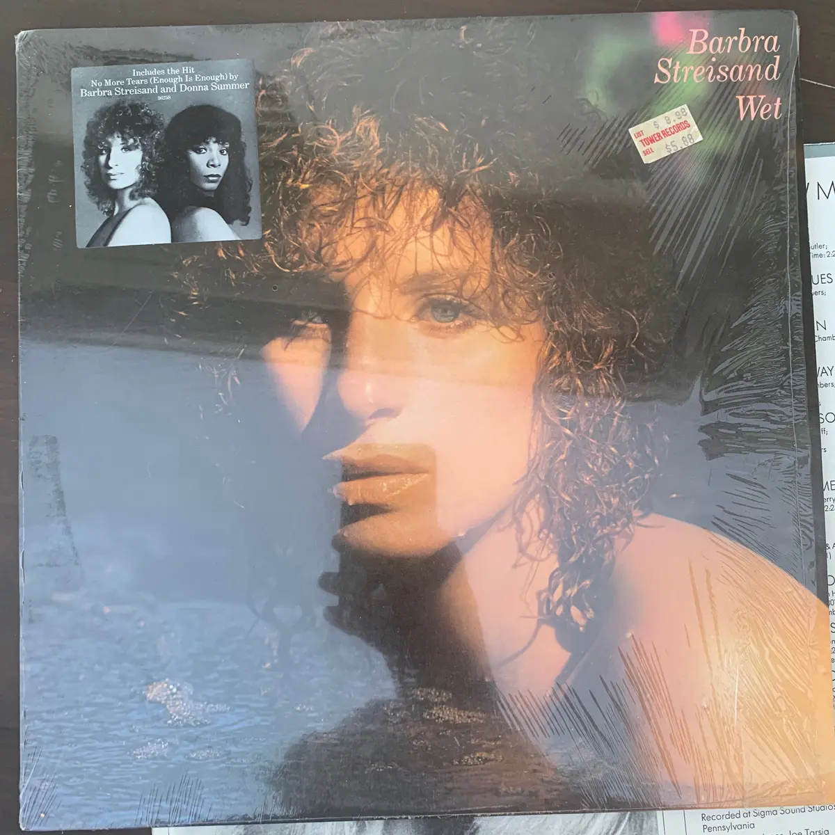 Barbra Streisand - Wet (Original Lp Vinyl) Near Mint - Used 1