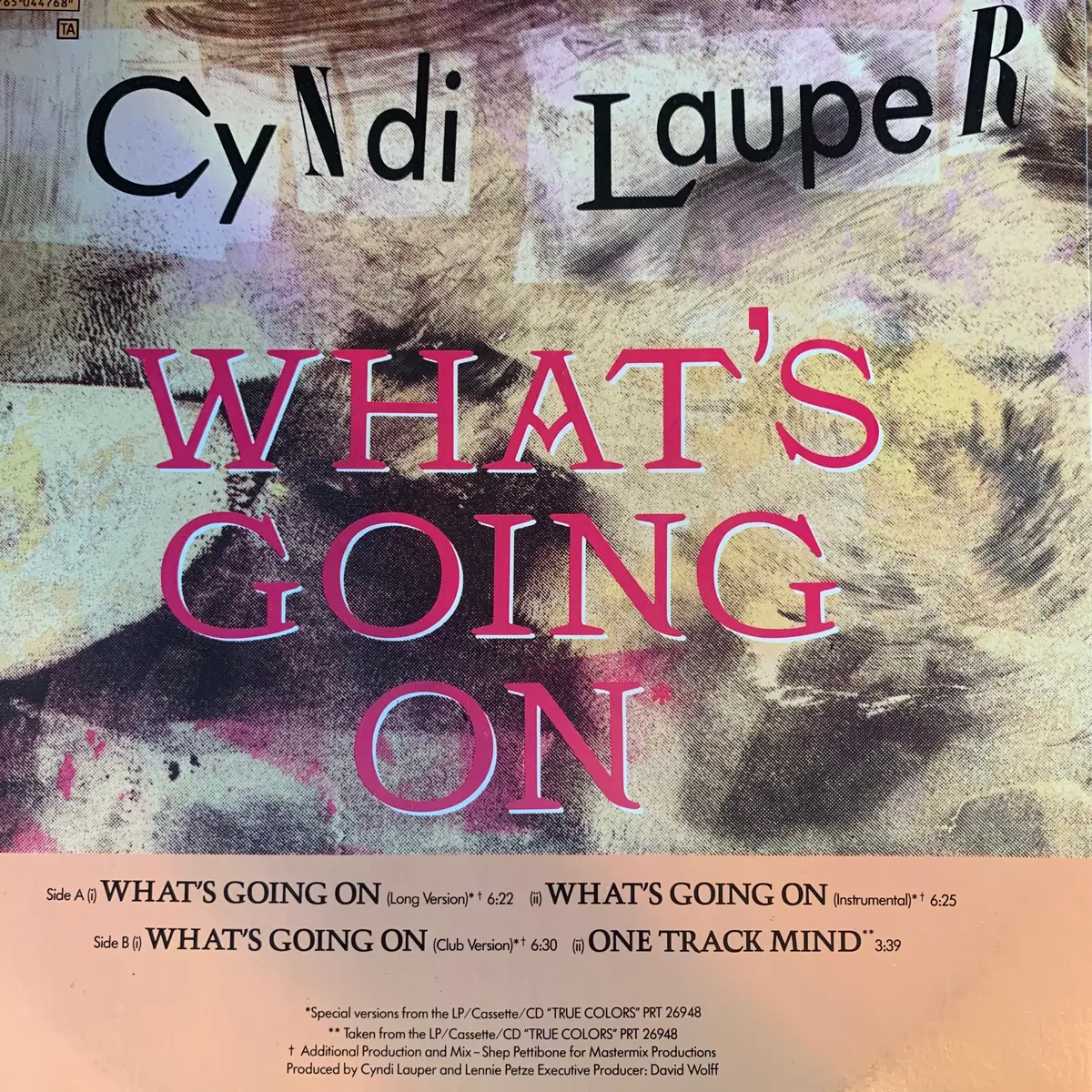 Cyndi Lauper - What's Going On (Uk) 12" Remix Lp Vinyl - Used 2
