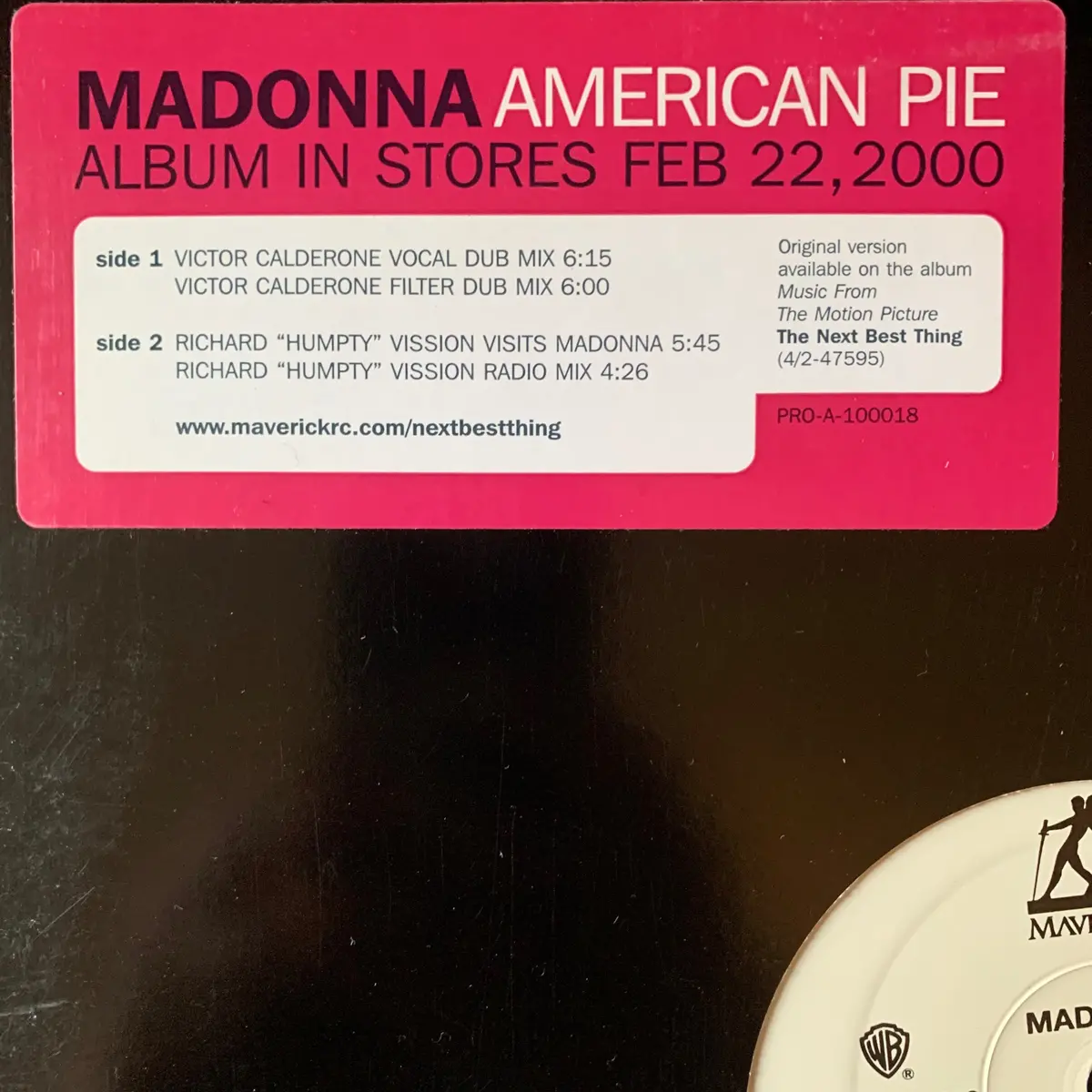 Madonna - American Pie (Promo) 12" Lp Vinyl 1999 - Used 2