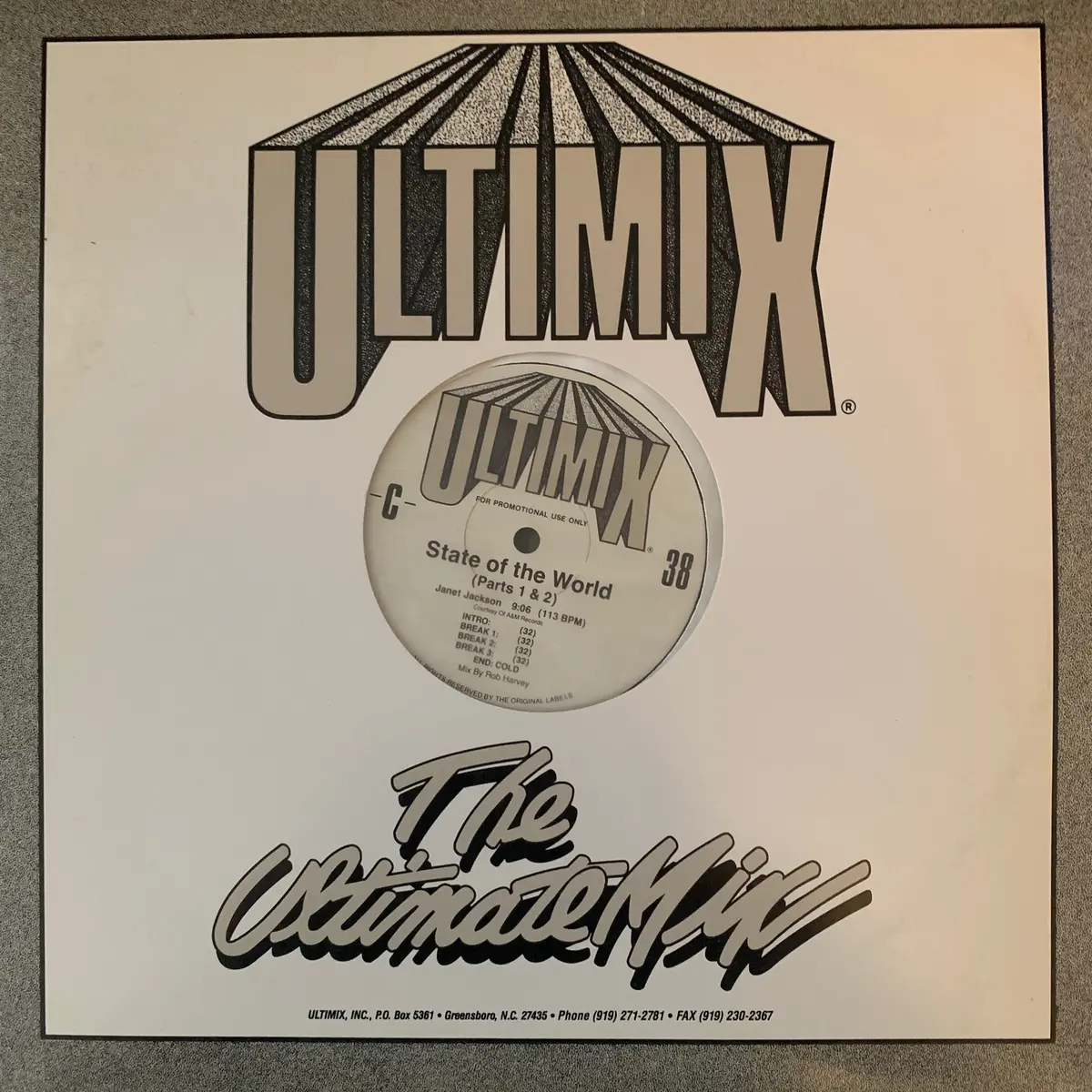 Ultimix : Janet Jackson / N-Joi (Dj Promo 12" Remix Lp Viny) Used 1