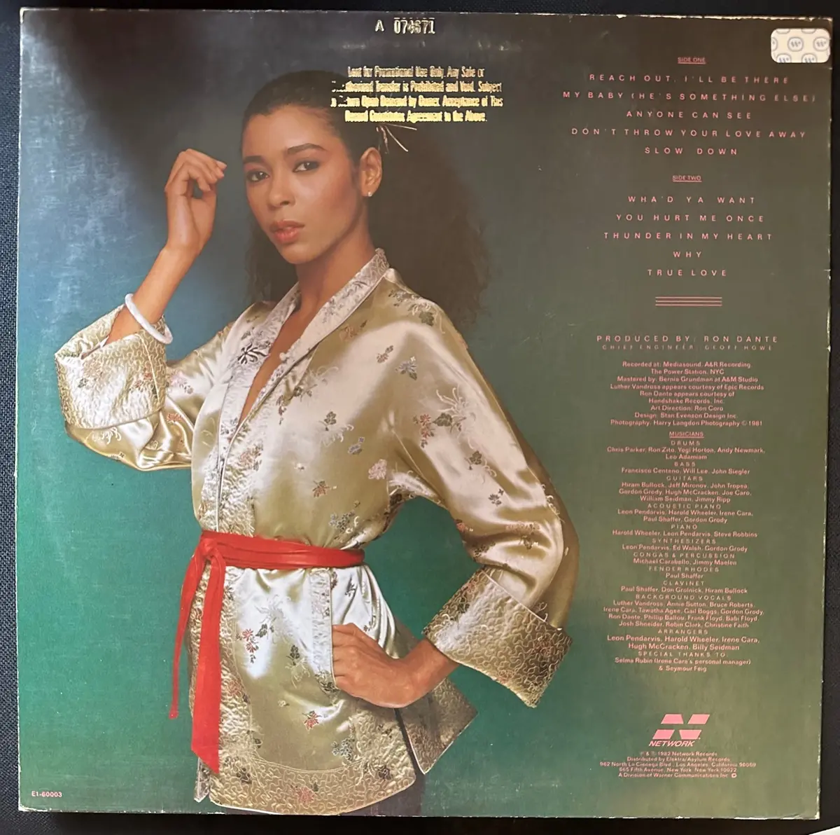 Irene Cara - Anyone Can See (1982) Lp Vinyl - Used 2