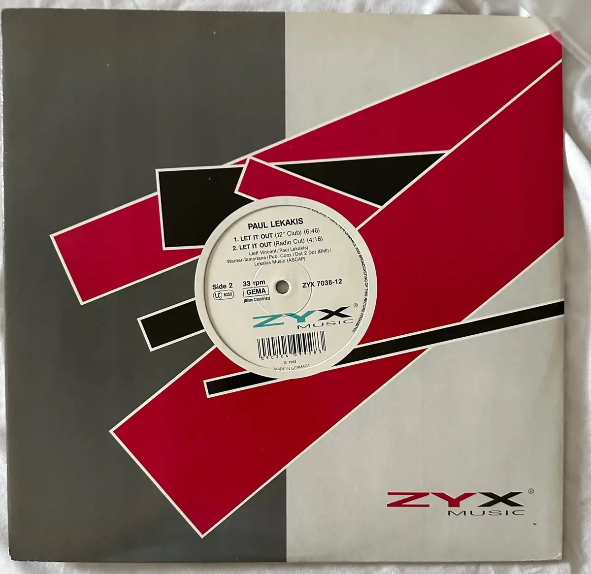 Paul Lekakis - Let It Out (1993 12" Single) Import - Used 1