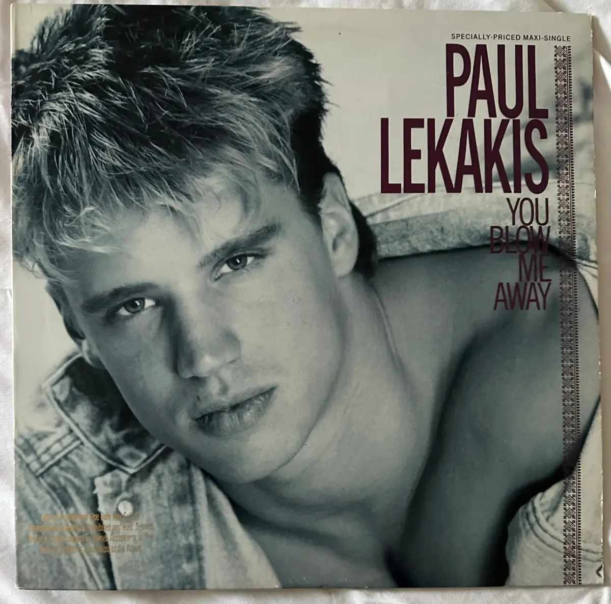 Paul Lekakis - You Blow Me Away  (12" Single) Lp Vinyl  - Used 1