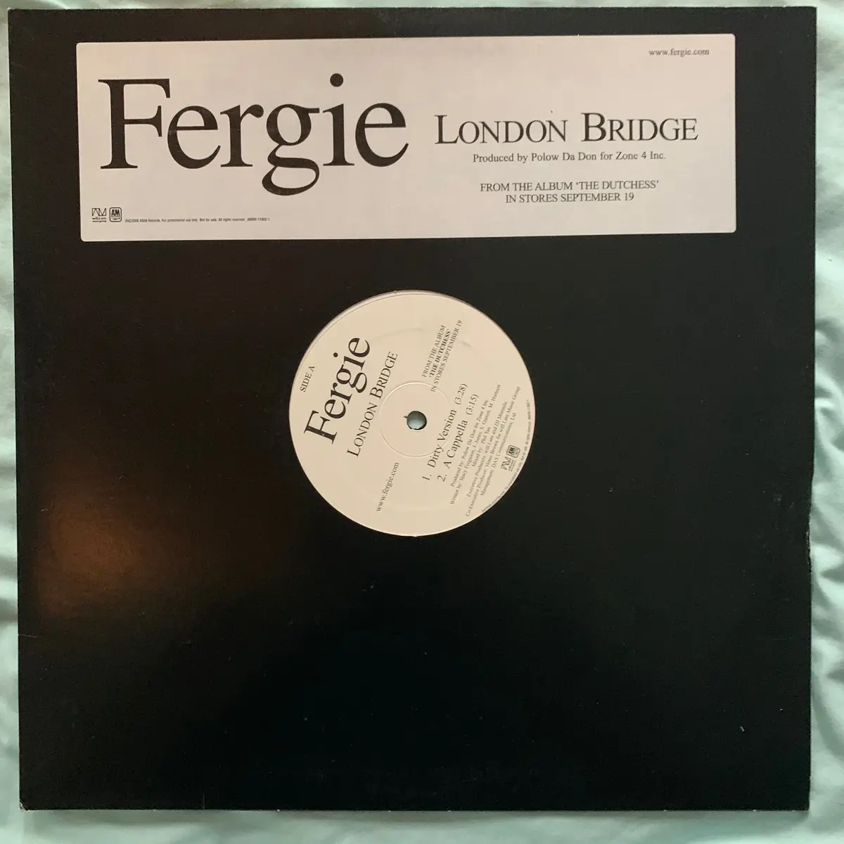 Fergie - London Bridge Promo 12" Lp Vinyl - 1