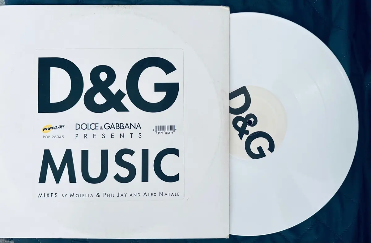 Dolce & Gabbana - D&G Music 12" White Vinyl Lp Single - Used 1