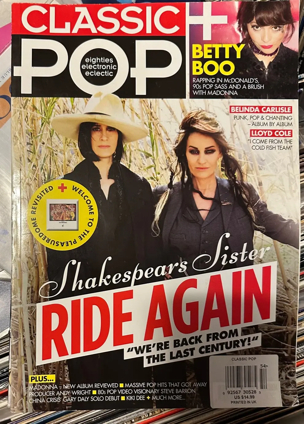 Shakespears Sister / Belinda Carlisle - Classic Pop Magazine - Used 1