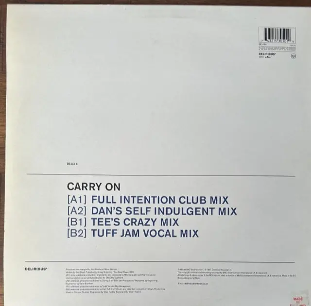 Martha Wash - Carry On '97 - 12" Lp Single (Import) Vinyl - Used 2