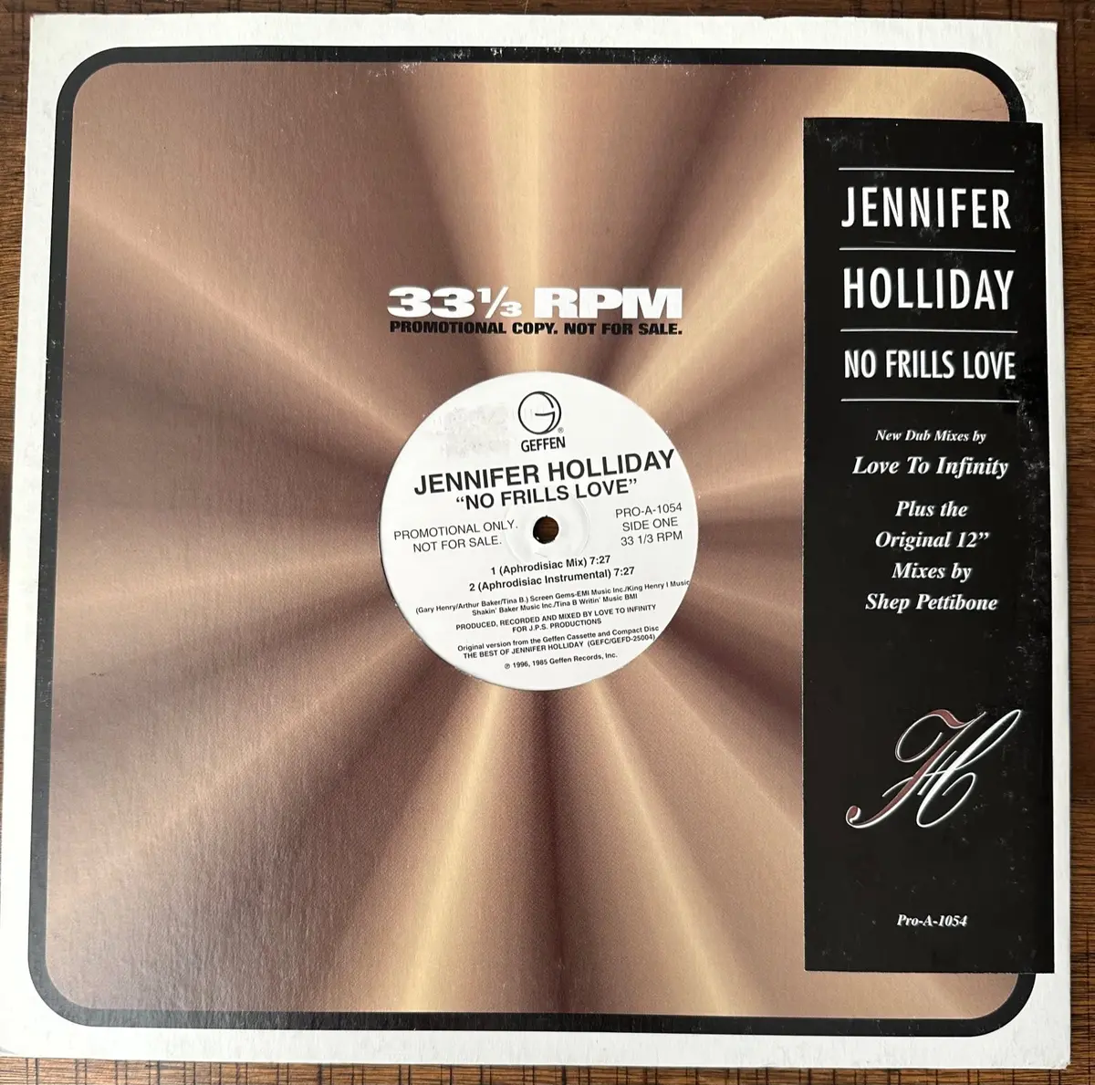 Jennifer Holliday - No Frills Love  (Promo) 12"  Single Remix Lp Vinyl - Used 1