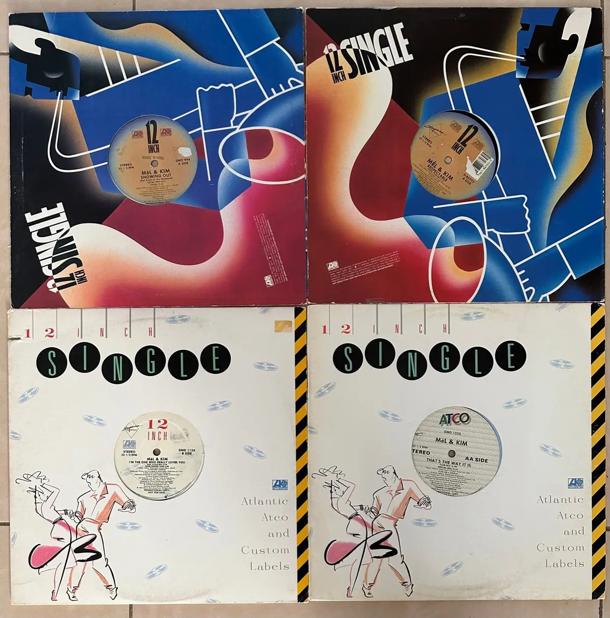 Mel & Kim - Lot Of 4 Lp Vinyl 12" Singles: Showing Out, Respectable, 1