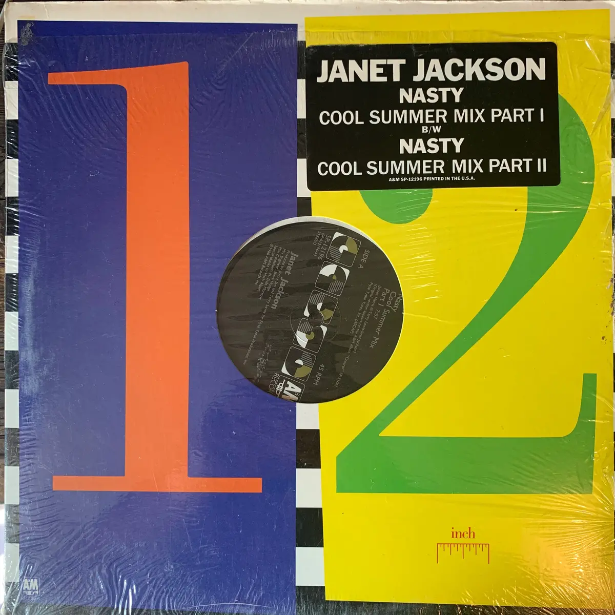 Janet Jackson - Nasty (Cool Summer Remixes) 12" Lp Vinyl _ Used 1