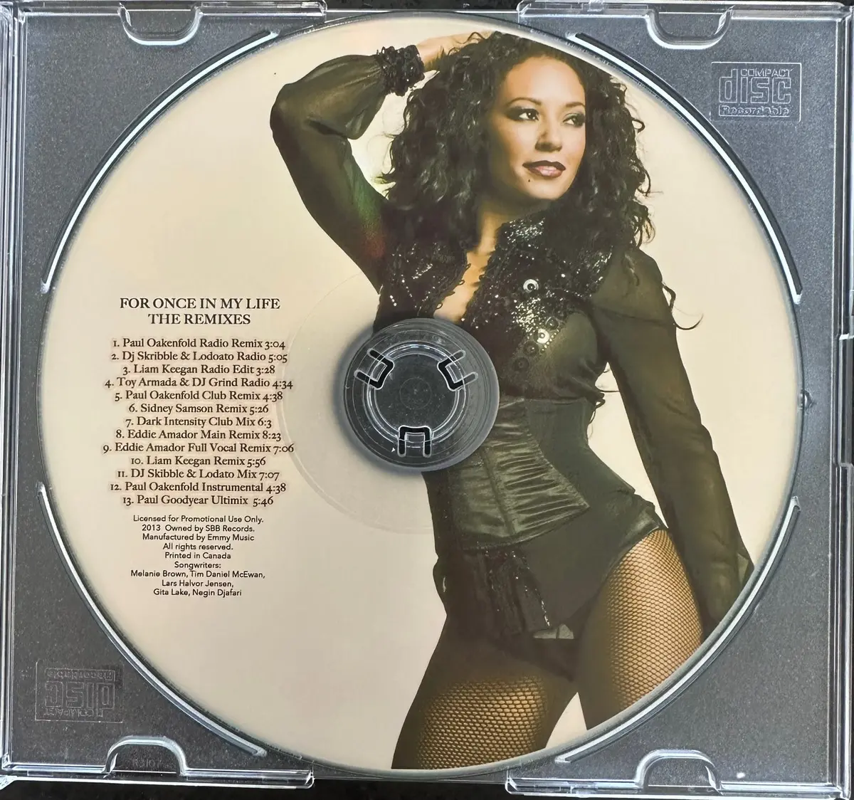 Mel B. (Spice Girls) -- For Once In My Life (Remixes) Cd Single 2