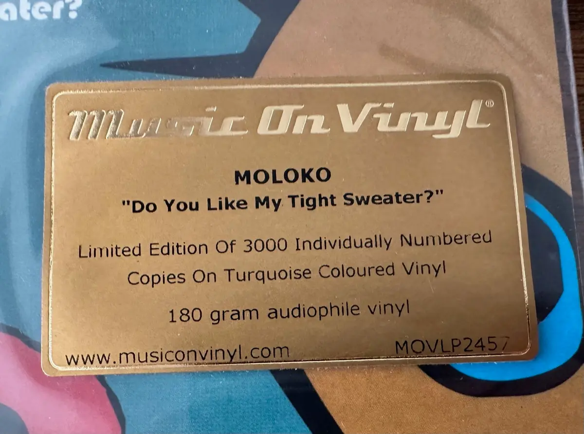 Moloko - Do You Like My Tight Sweater? Gatefold Limited Turquoise Lp Vinyl - New 2