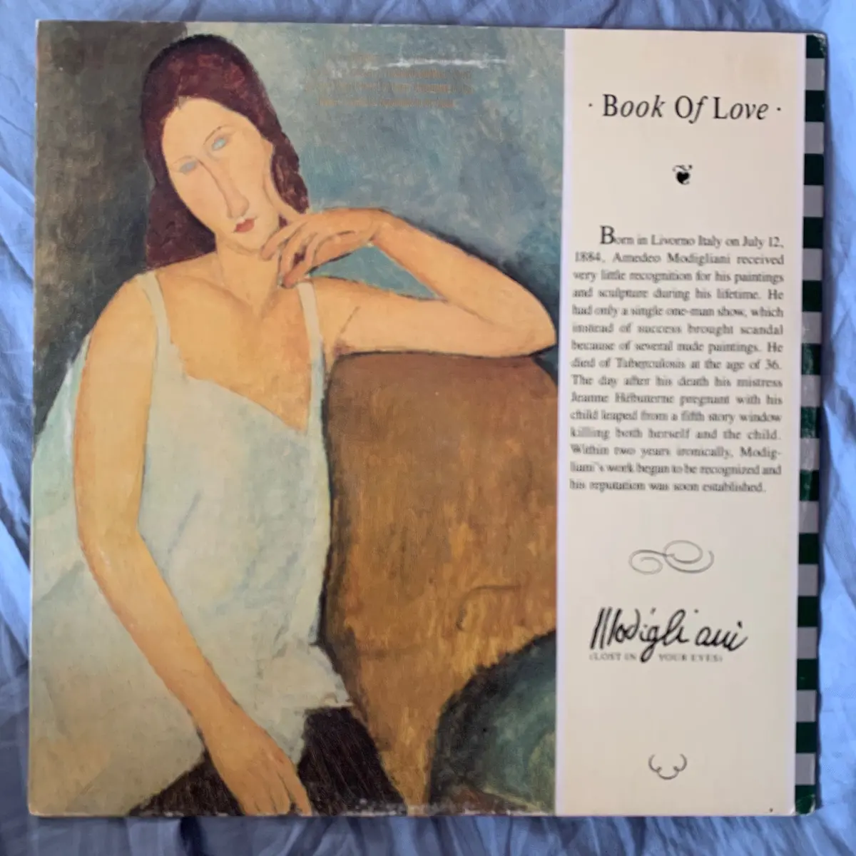 Book Of Love - Modigliani (Lost In Your Eyes) 12" Remix Lp Vinyl - 1987 Used 1