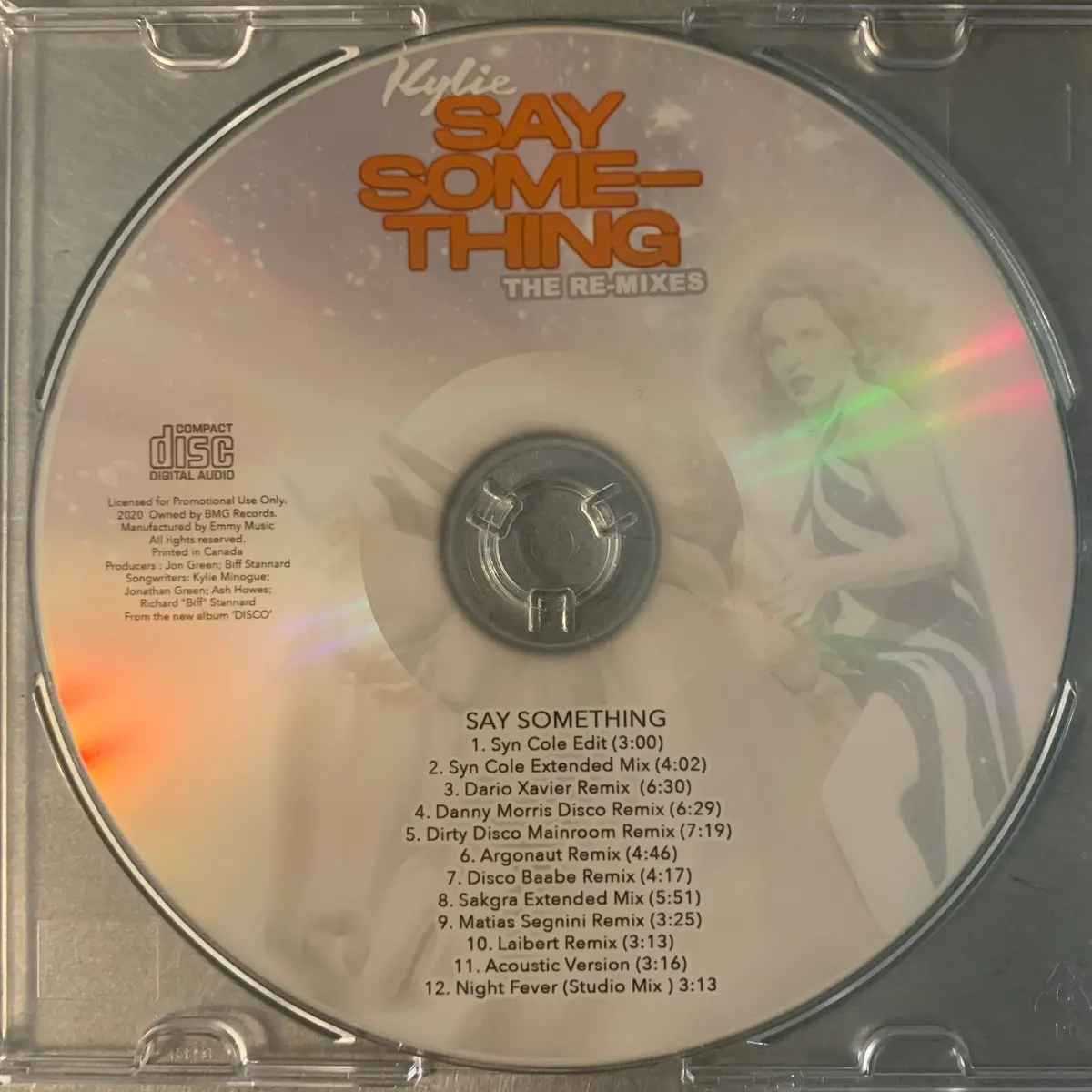 Kylie Minogue - Say Something (Dj Remix Cd Single) Version 1 Artwork 2
