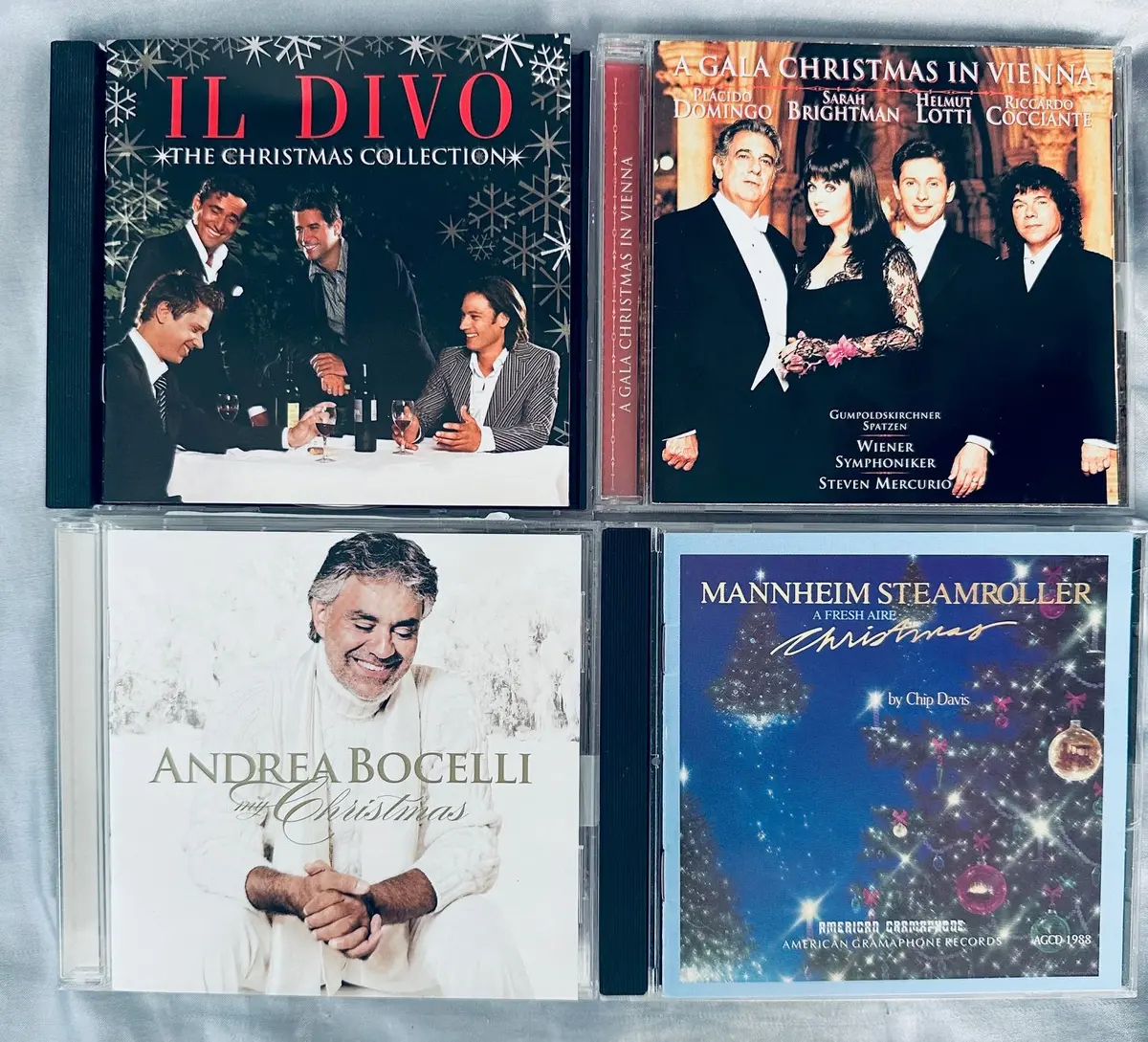 Christmas Collection 4 Cds Used - Il Divo, Bocelli, Mannheim Steamroller, Sarah Brightman, Domingo - 1