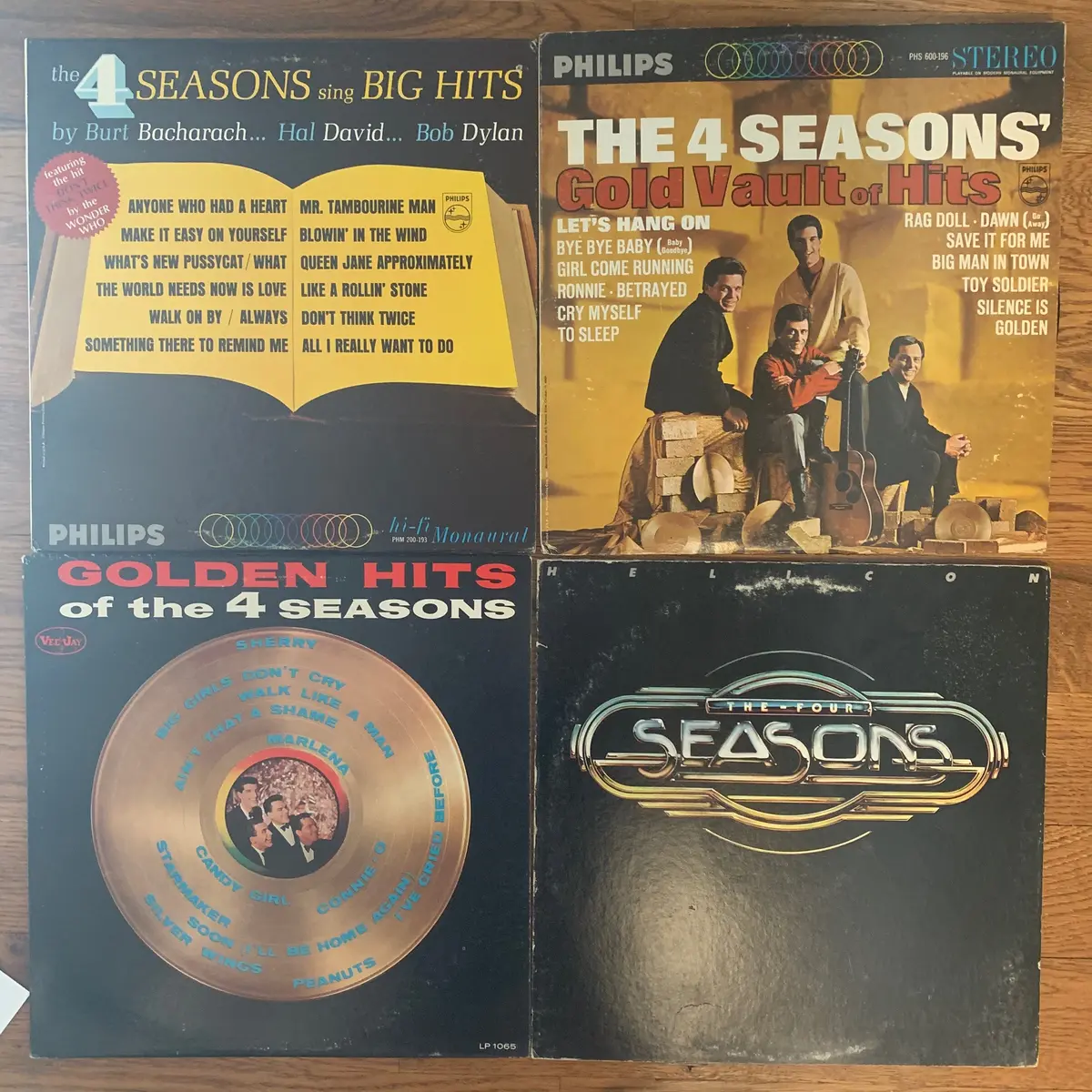The 4 Seasons & Frankie Valli  Lot Of Original Vinyl (4)  - Used 1