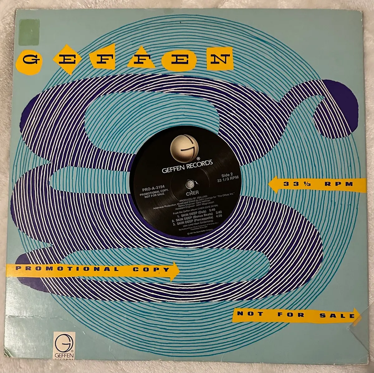 Cher - Skin Deep Promo 12" Remix Single Lp Vinyl - Used 1