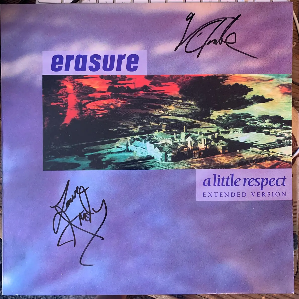 Erasure - A Little Respect 12" Vinyl Autographed!!! 1