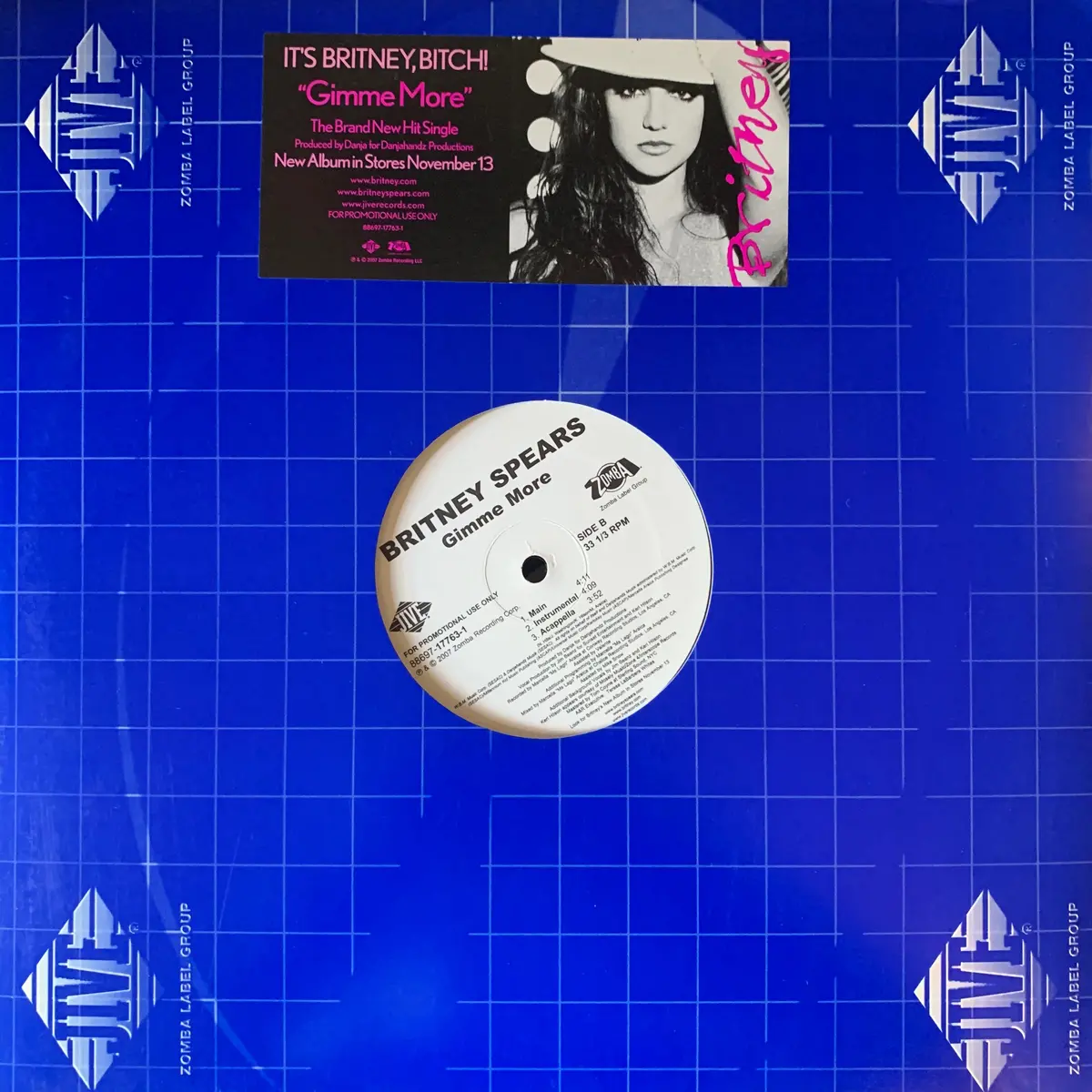 Britney Spears - Gimme More Promo 12" Vinyl - Used 1