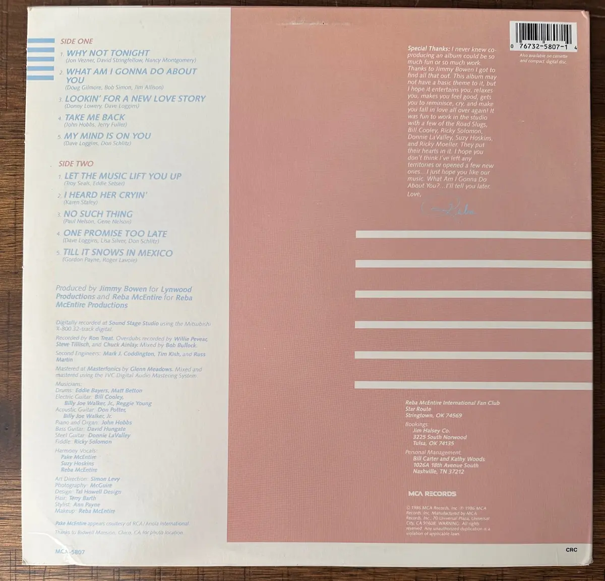 Reba Mcentire - What Am I Gonna Do About You Lp Vinyl - Used 2