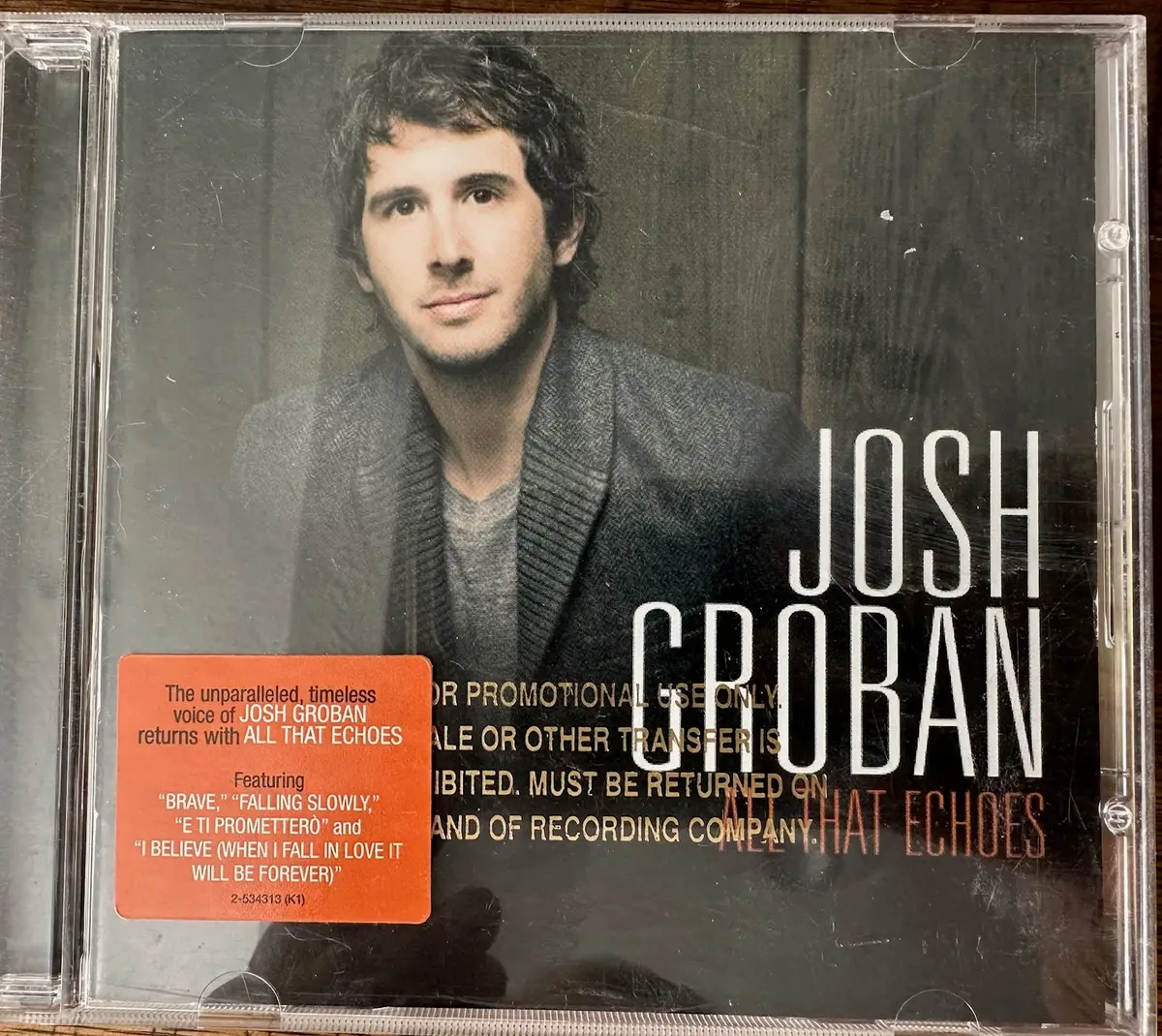 Josh Groban - All That Echoes - Promo Cd - Used 1