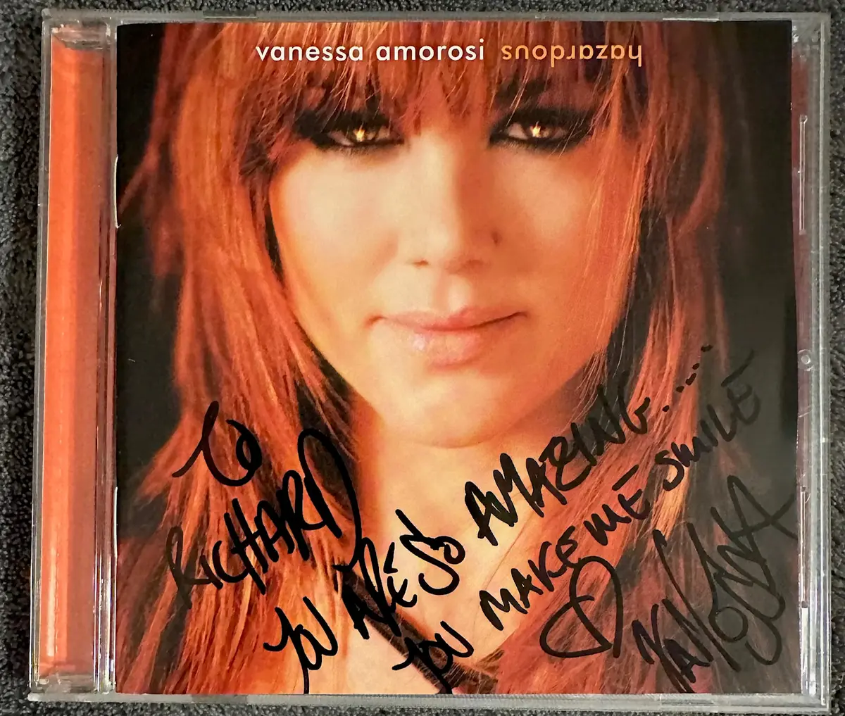 Vanessa Amorosi - Autographed Cd  Hazardous - Used 1