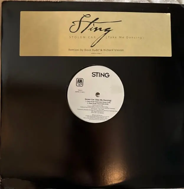 Sting - Stolen Car (Take Me Dancing)  2X12" Lp Vinyl Single - Used 1
