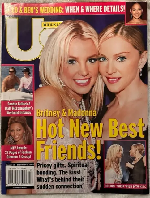Madonna And Britney  - Us Magazine  2003 Cover And Spread - Used 1