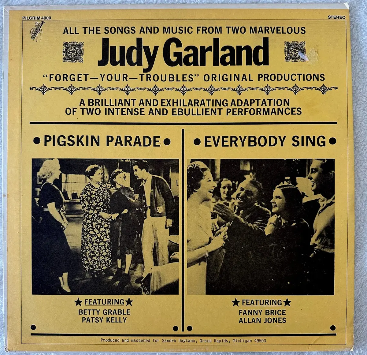 Judy Garland - 2 Musicals Pigskin Parage & Everybody Sing -  Lp Vinyl  - Used 1