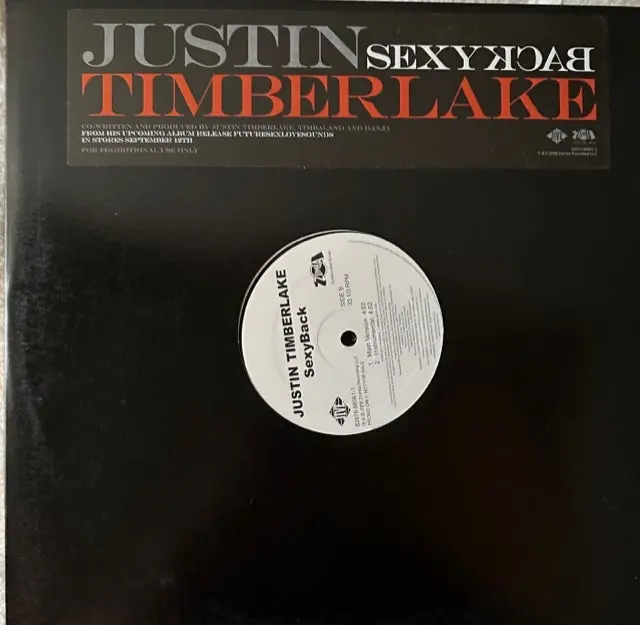 Justin Timberlake - Sexyback (Promo) 12" Lp Vinyl - Used 1