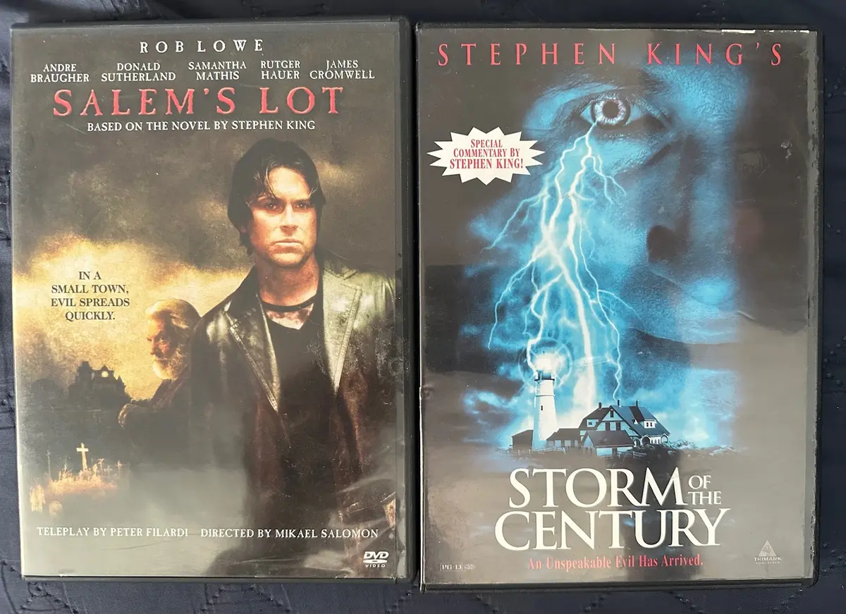 Stephen King - 2 Movies (Rob Lowe)  Salem's Lot & Storm Of The Century Dvd's -- Used 1