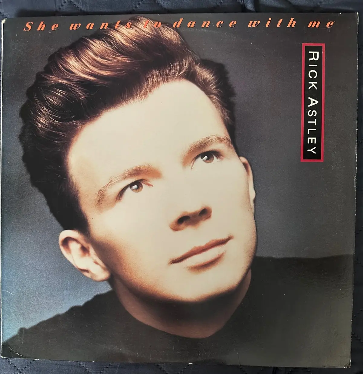Rick Astley - She Wants To Dance With Me (Usa) 12" Single Lp Vinyl -  Used 1