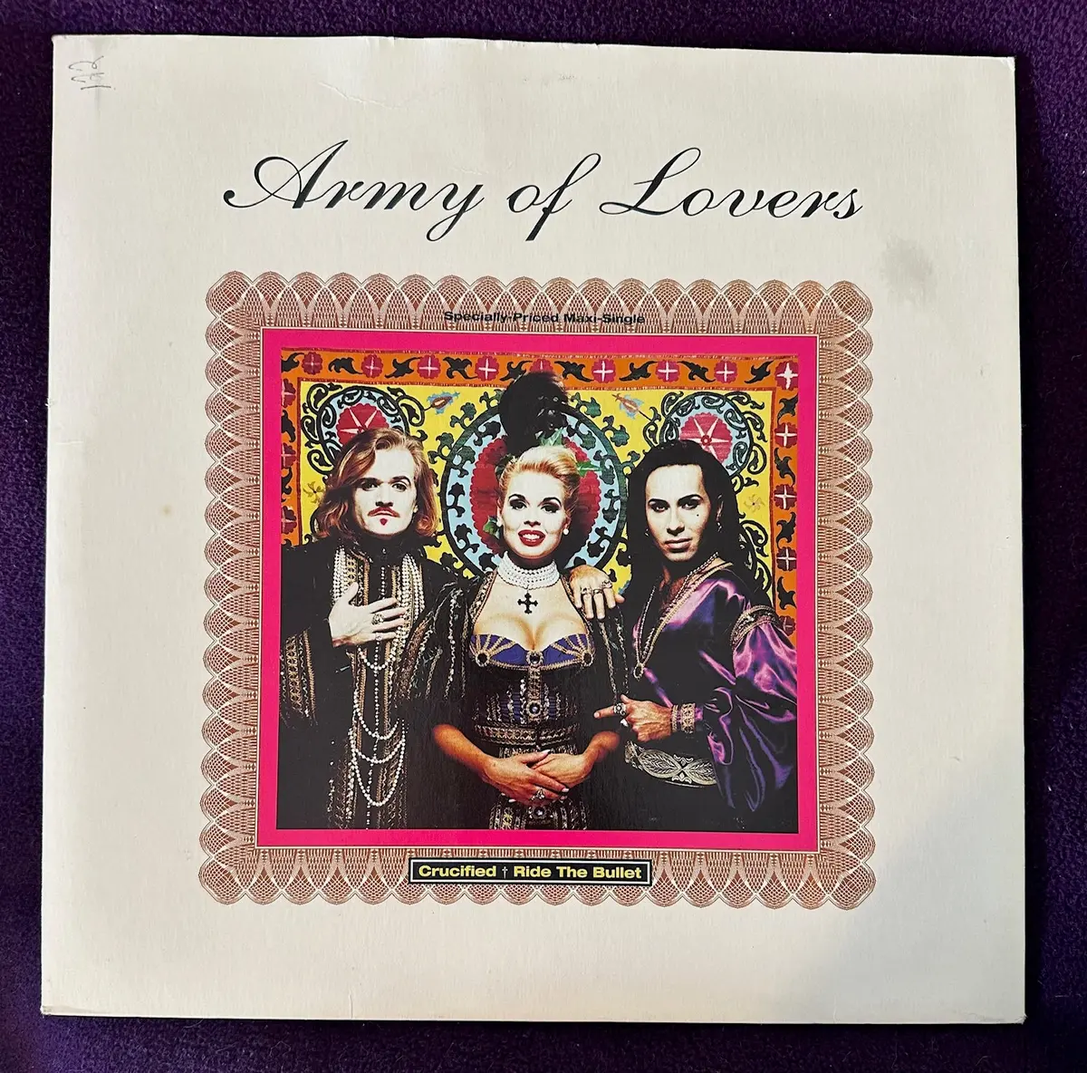 Army Of Lovers - Crucified / Ride The Bullet (Us)   12" Single Lp Vinyl - Used 1