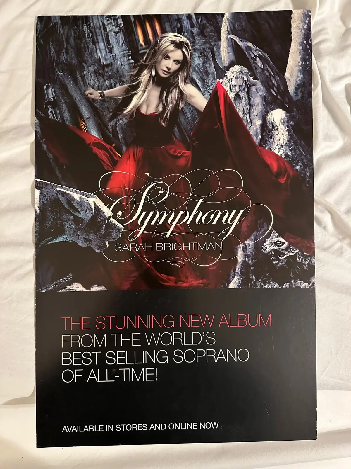 Sarah Brightman - Symphony Promo Poster 11X17 - Used 1