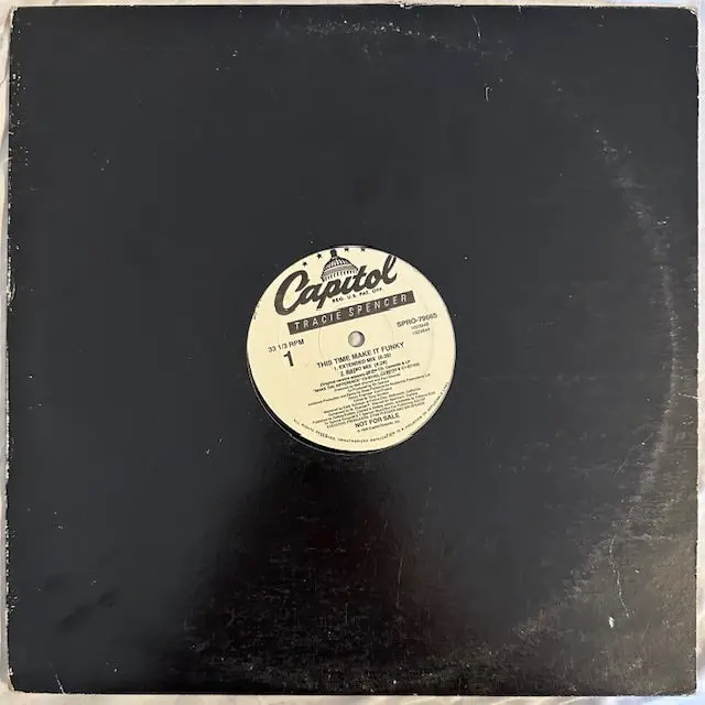 Tracie Spencer - This Time Make It Funky (Promo)  - 12" Single Lp Vinyl - Used 1